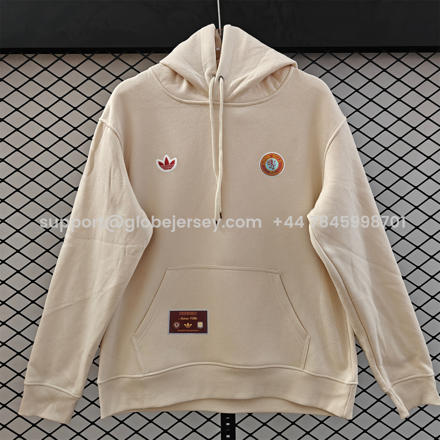 AlphaJersey-Aston Villa 25-26 Originals Terrace Icon Unisex Pullover Hoodie