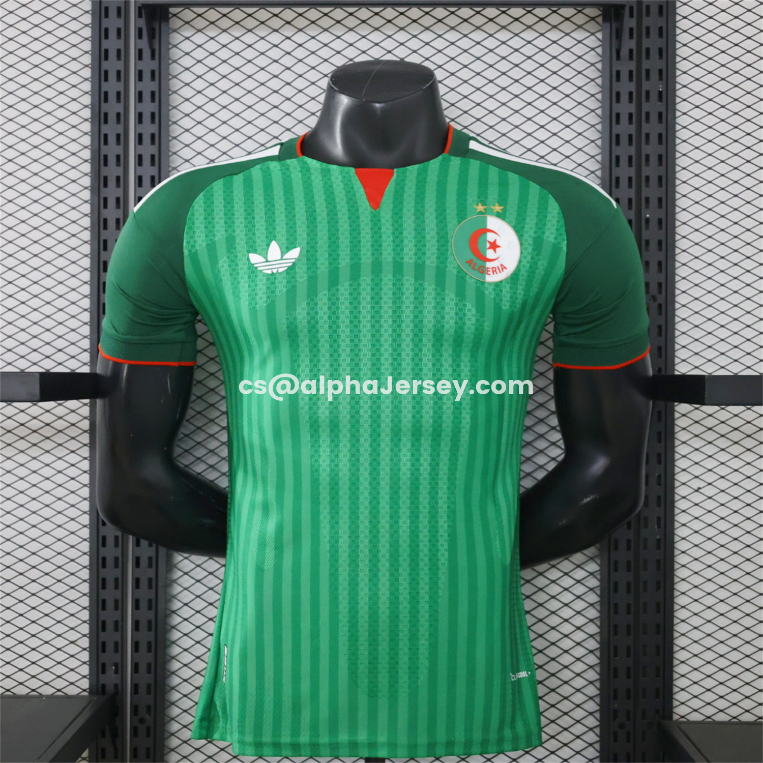 AJ-AlphaJersey-Algeria 2026 Away Green Jersey With 2 Stars - Player Version