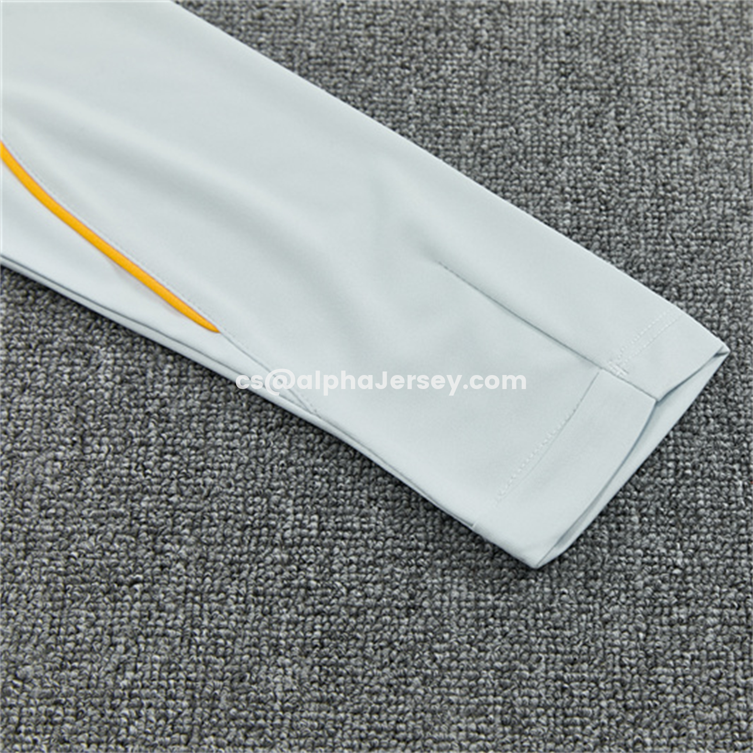 AJ-AlphaJersey-Barcelona 26-27 Kids Long Sleeves Training Set - Light Grey Top & Black Pants
