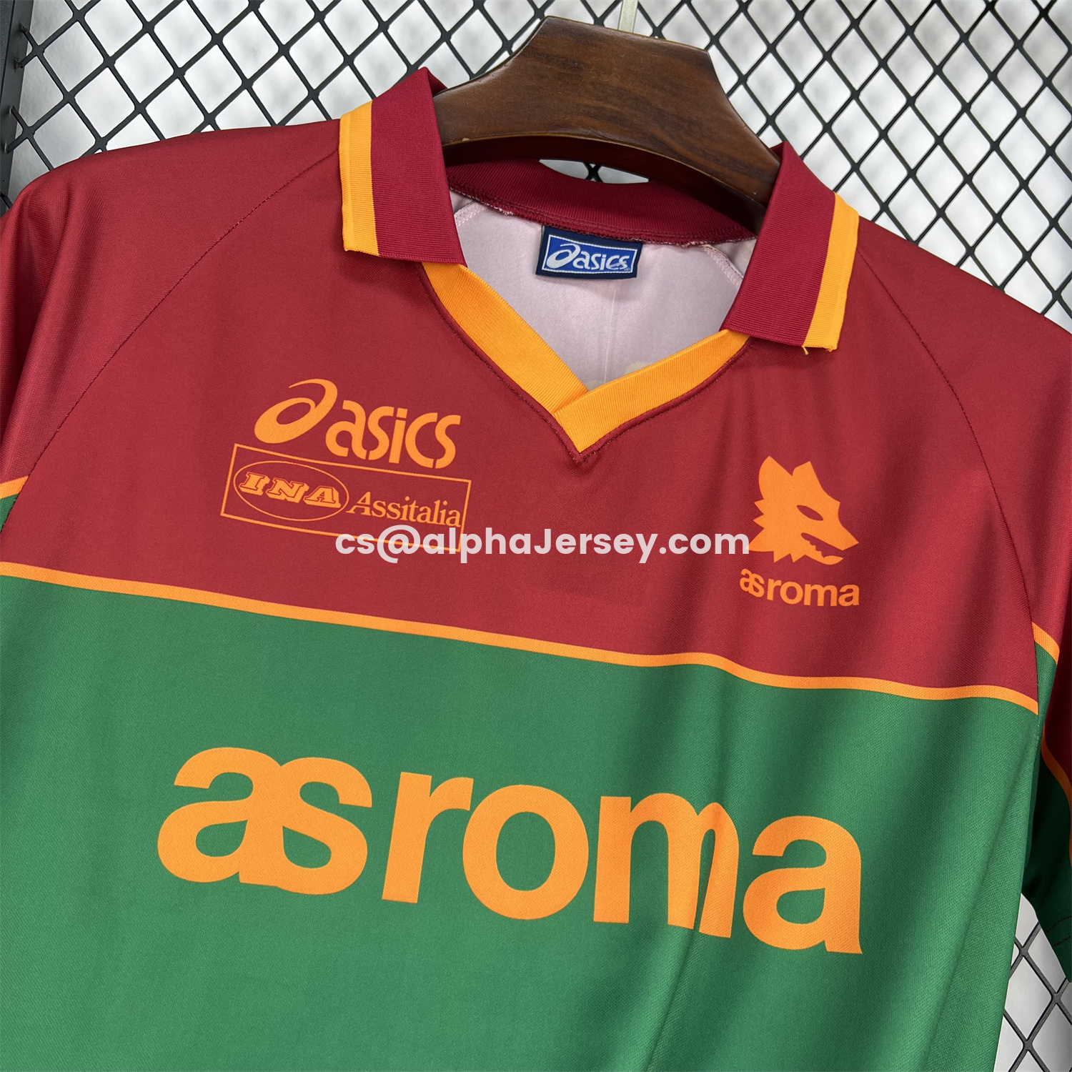 AJ-AlphaJersey-Retro Roma 1995-96 Pre-Match Training Jersey
