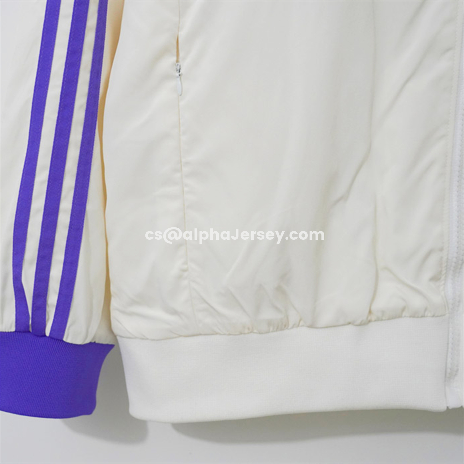 AJ-AlphaJersey-Retro Real Madrid 2024-25 Windbreaker Jacket - Purple And White