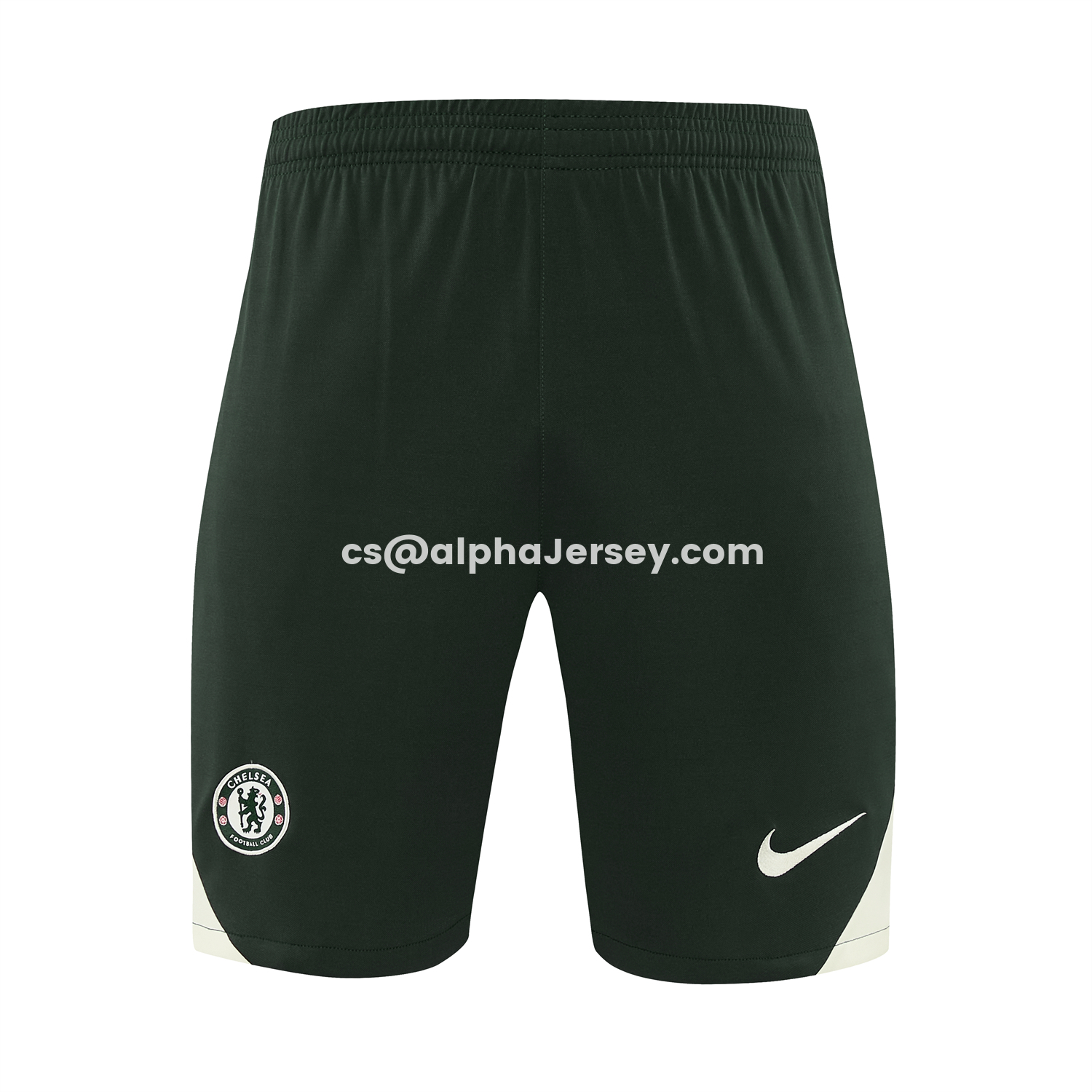 AJ-AlphaJersey-C.H.E.L.S.E.A 25-26 Short-Sleeve Training Set - Dark Green With White Accents Top & Pants