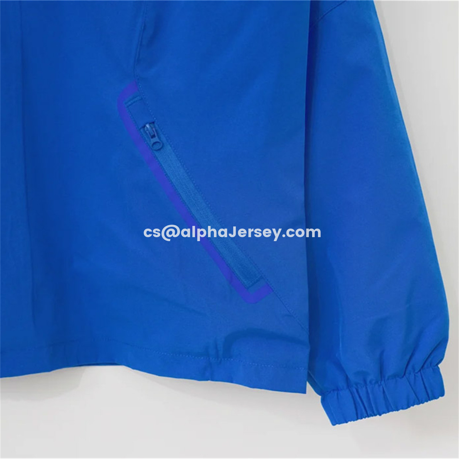AJ-AlphaJersey-Colombia 2026 Blue Windbreaker Jacket