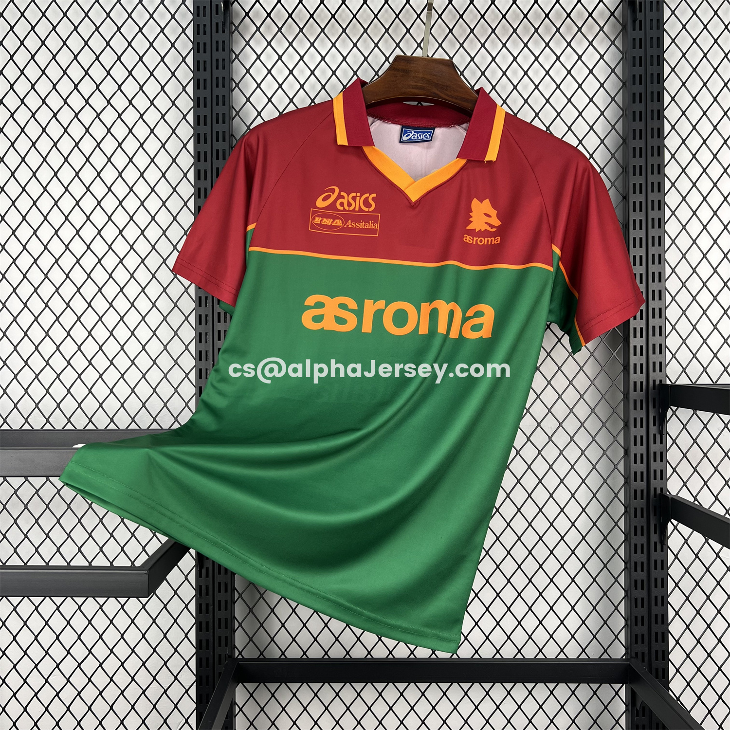 AJ-AlphaJersey-Retro Roma 1995-96 Pre-Match Training Jersey