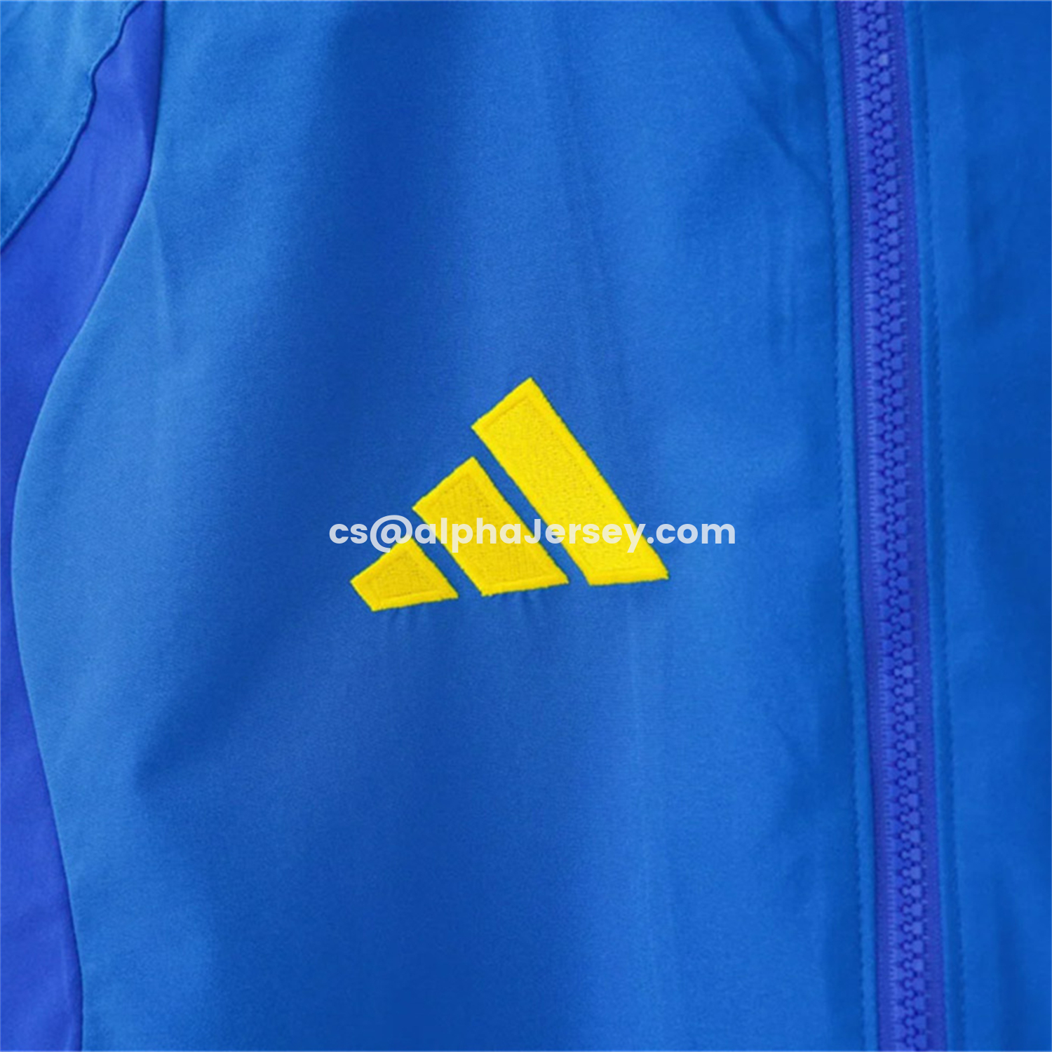 AJ-AlphaJersey-Colombia 2026 Blue Windbreaker Jacket