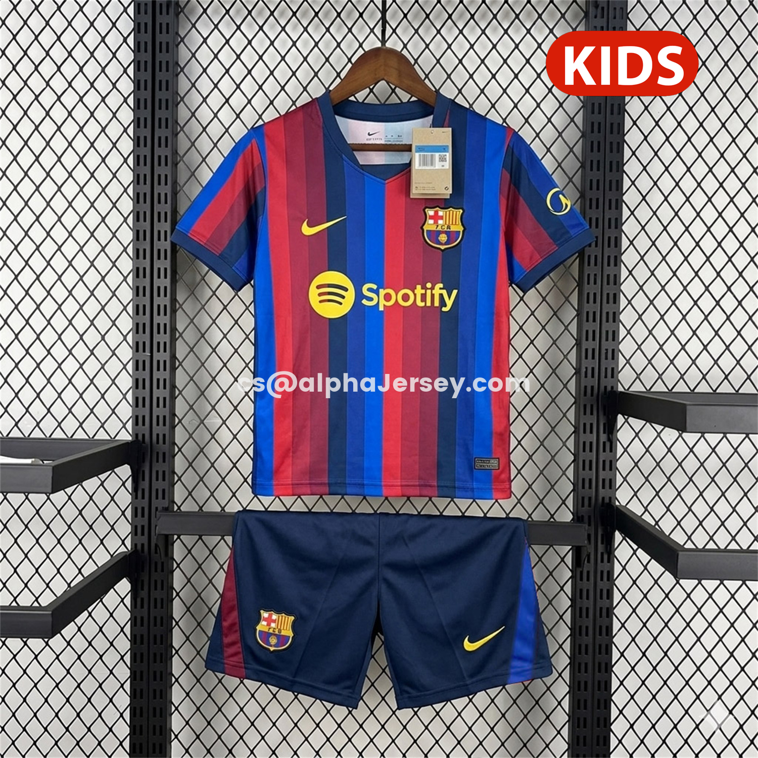 AJ-AlphaJersey-Barcelona 26-27 Spotify Home Kids Kit