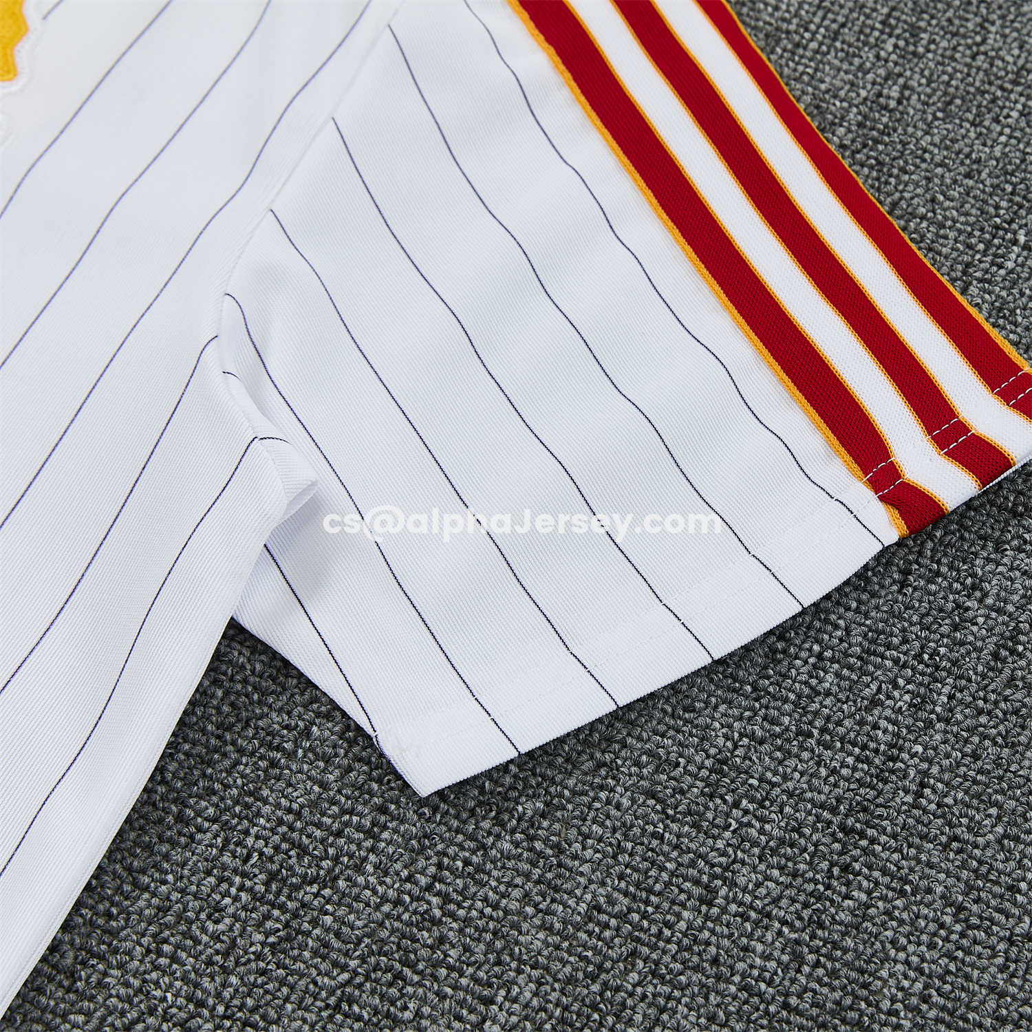 AJ-AlphaJersey-Roma 25-26 Retro Style Short-Sleeve Training Set - White Top & White Pants