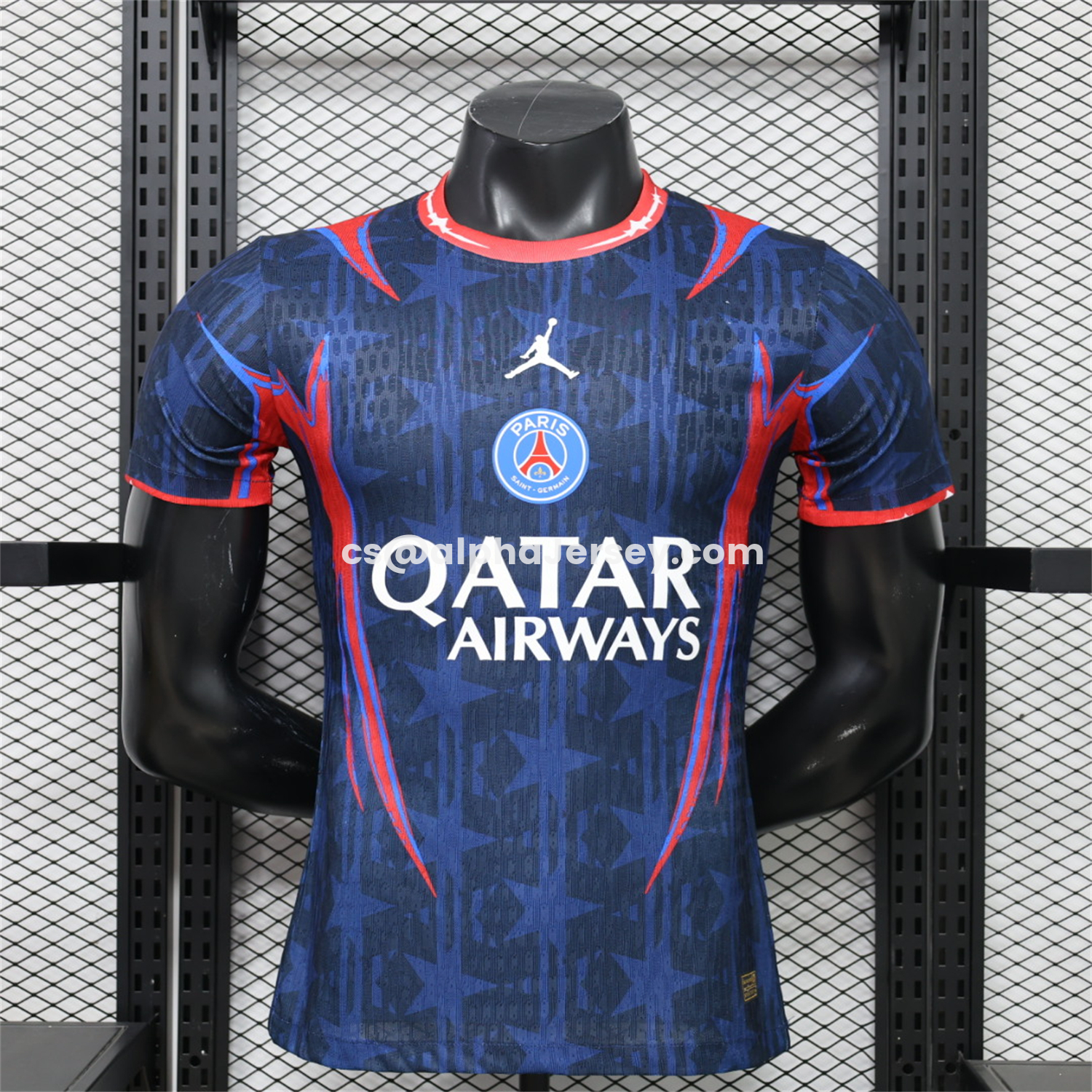 AJ-AlphaJersey-Paris Saint-Germain PSG 26-27 Blue Star Pattern Special Jersey - Player Version