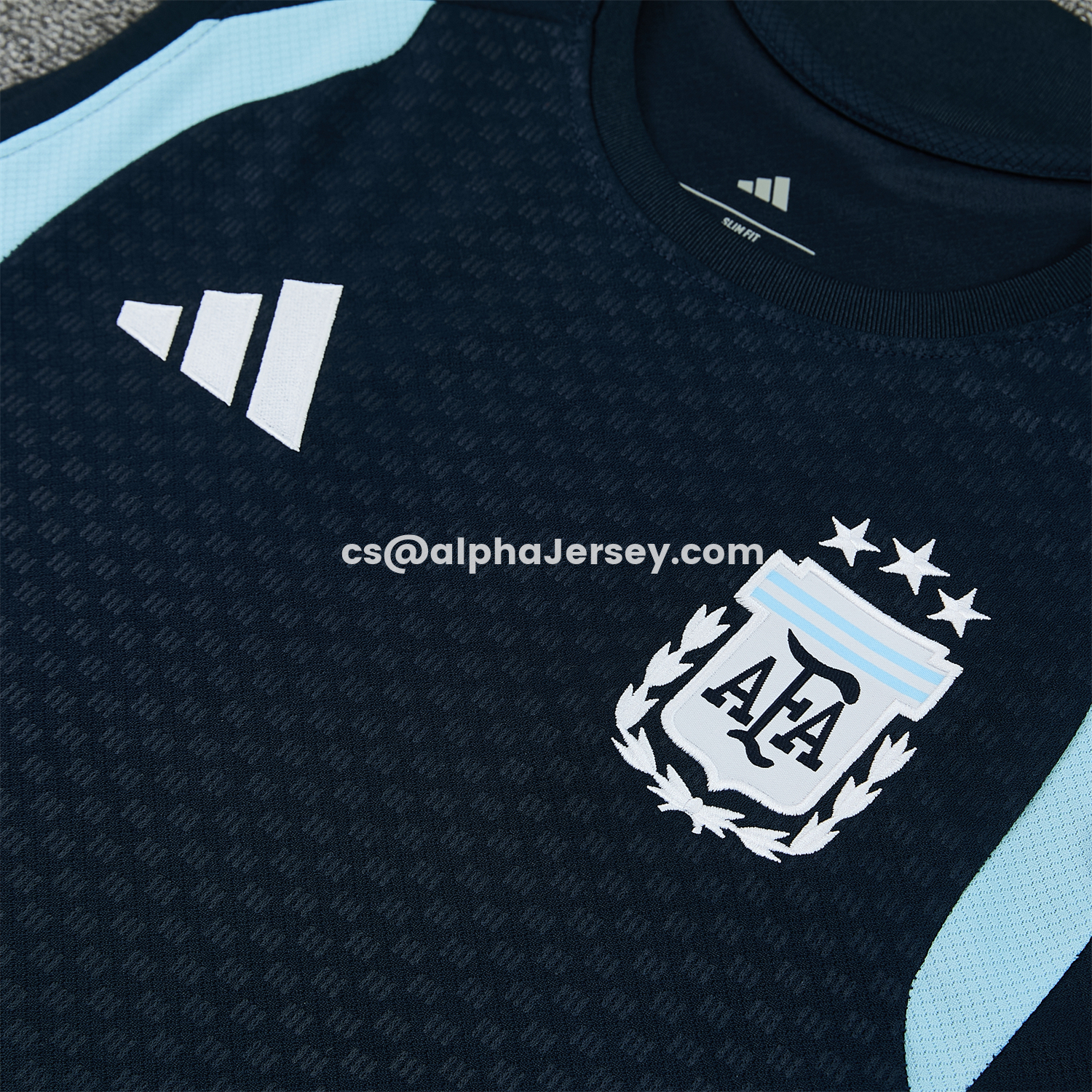 AJ-AlphaJersey-Argentina 2026 Vest Training Set - Dark Blue Top & Dark Blue Pants