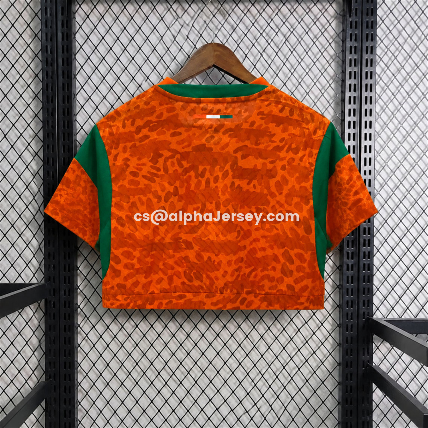 AJ-AlphaJersey-Women's Ivory Coast 2026 Home Cropped Jersey - Player Version
