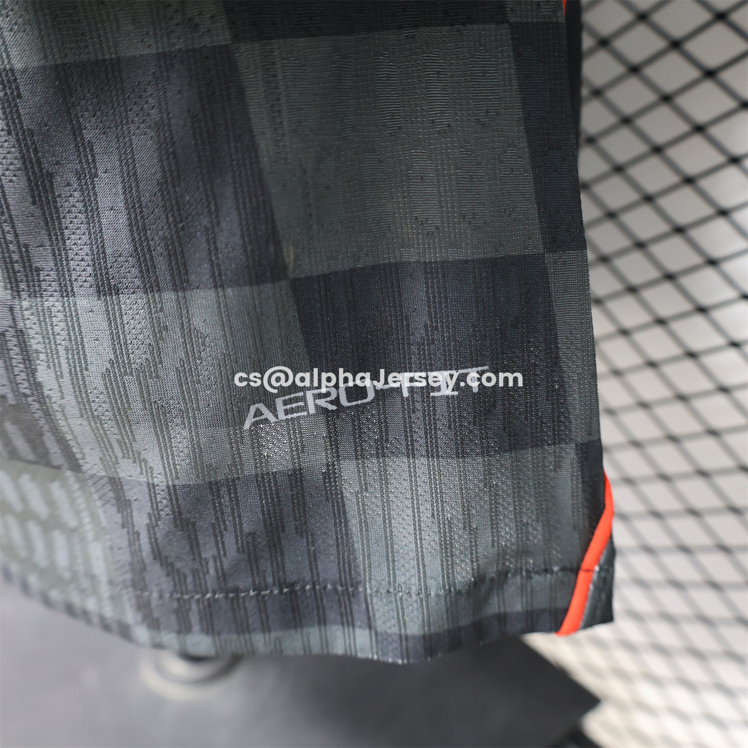 AJ-AlphaJersey-Croatia 2026 Dark Gray Checkered Pattern Checkerboard Special Edition Jersey - Player Version