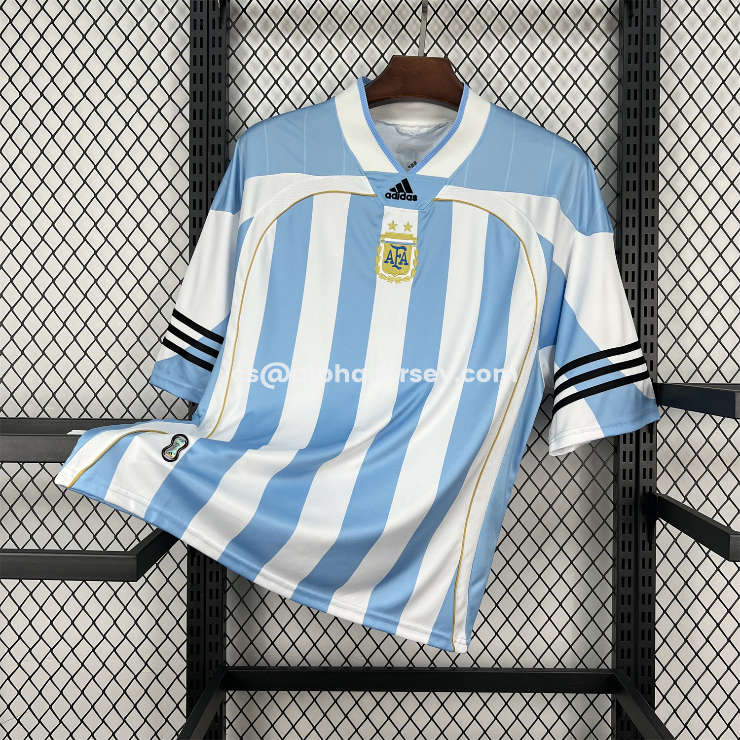 AJ-AlphaJersey-Argentina 2026 Hip-Hop Blue White Special Jersey - Fans Version