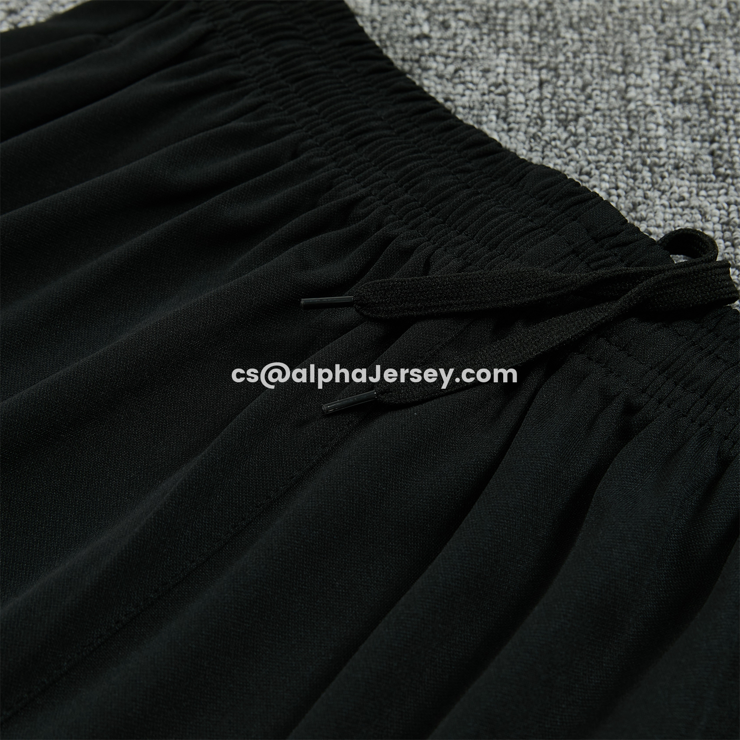 AJ-AlphaJersey-Inter Milan 25-26 Short-Sleeve Training Set - Black And Grey Top & Pants