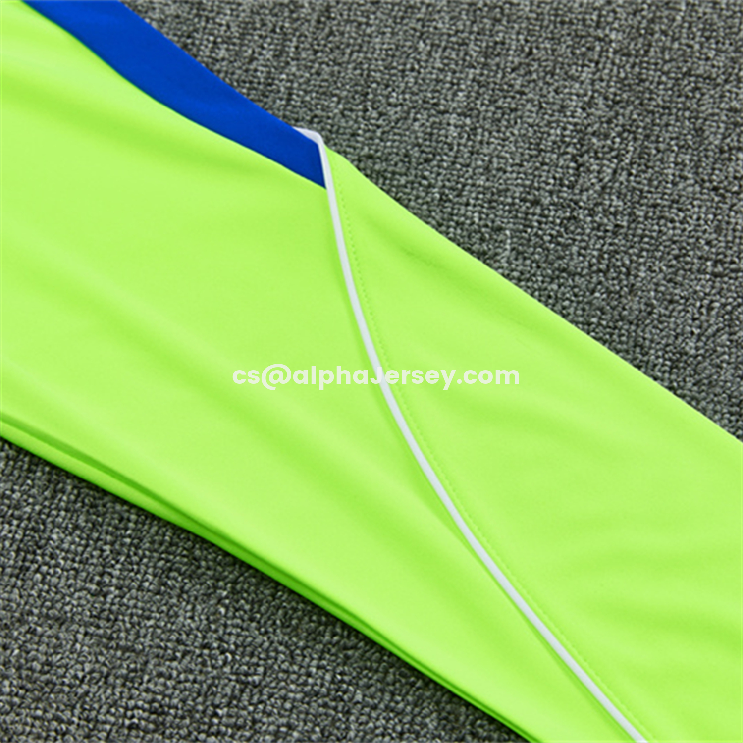 AJ-AlphaJersey-Atletico Madrid 26-27 Kids Long Sleeves Training Set - Neon Green Top & Black Pants