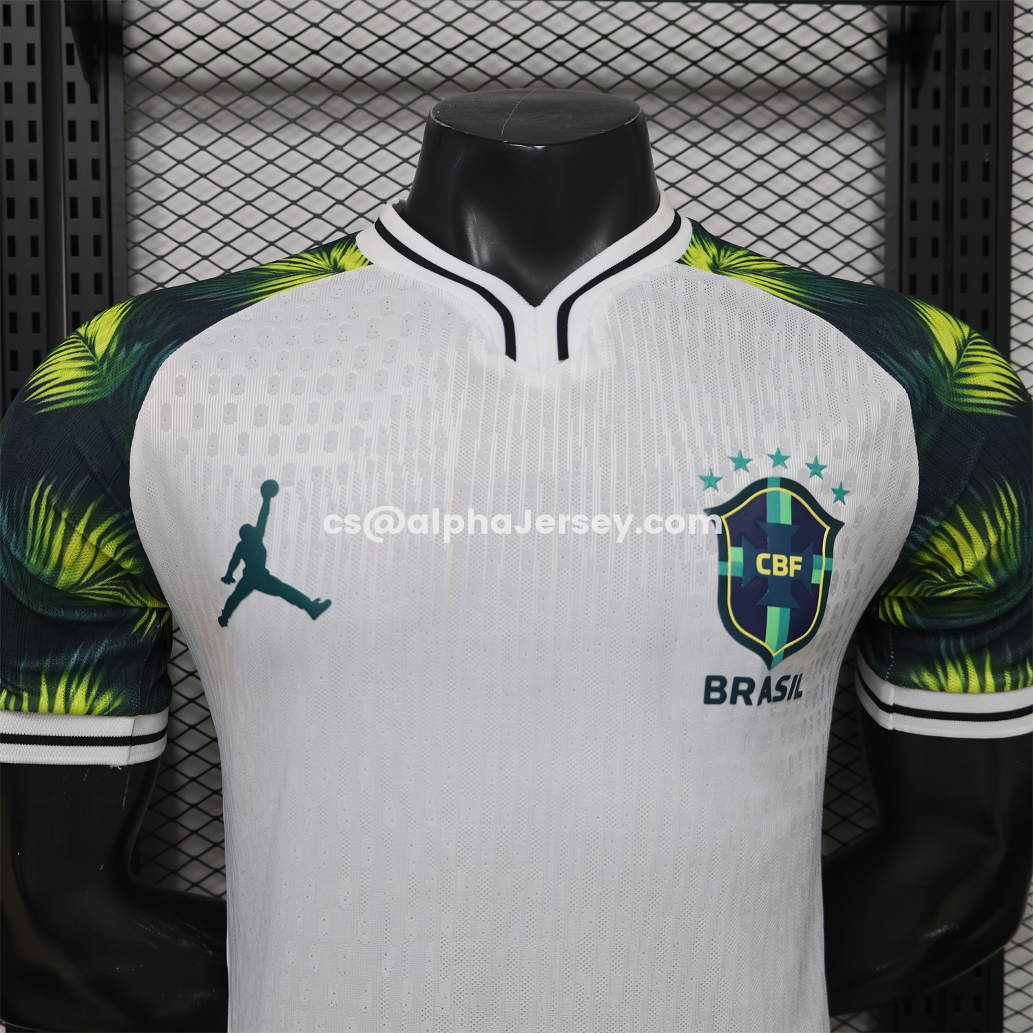 AJ-AlphaJersey-Mexico 2026 Palm Leaf White Special Jersey - Player Version