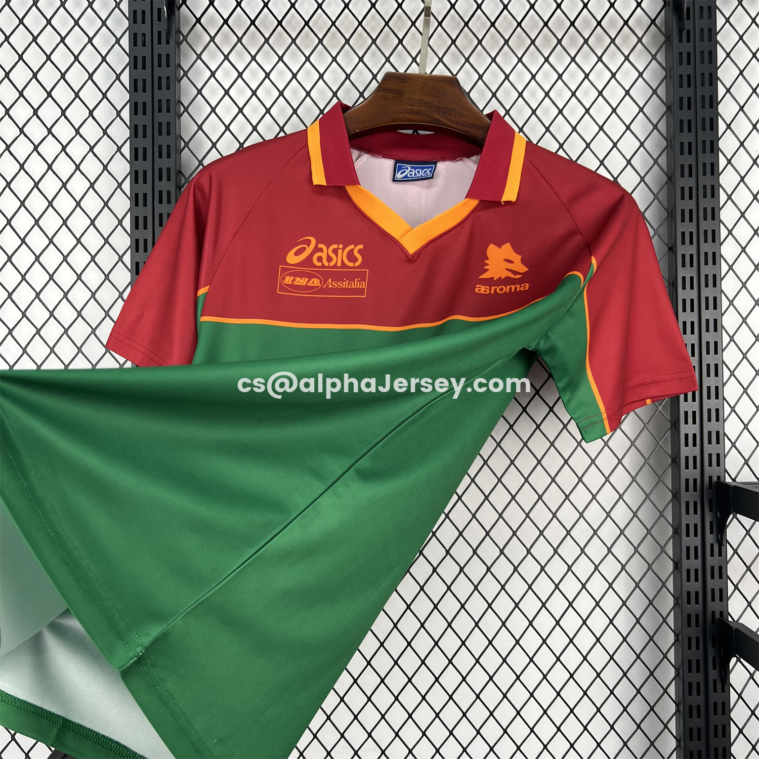 AJ-AlphaJersey-Retro Roma 1995-96 Pre-Match Training Jersey