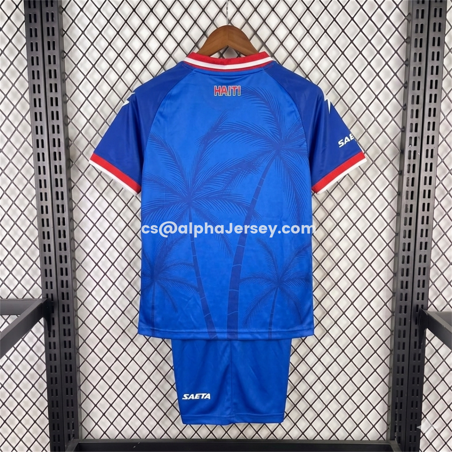 AJ-AlphaJersey-Haiti 2026 Home Kids Kit
