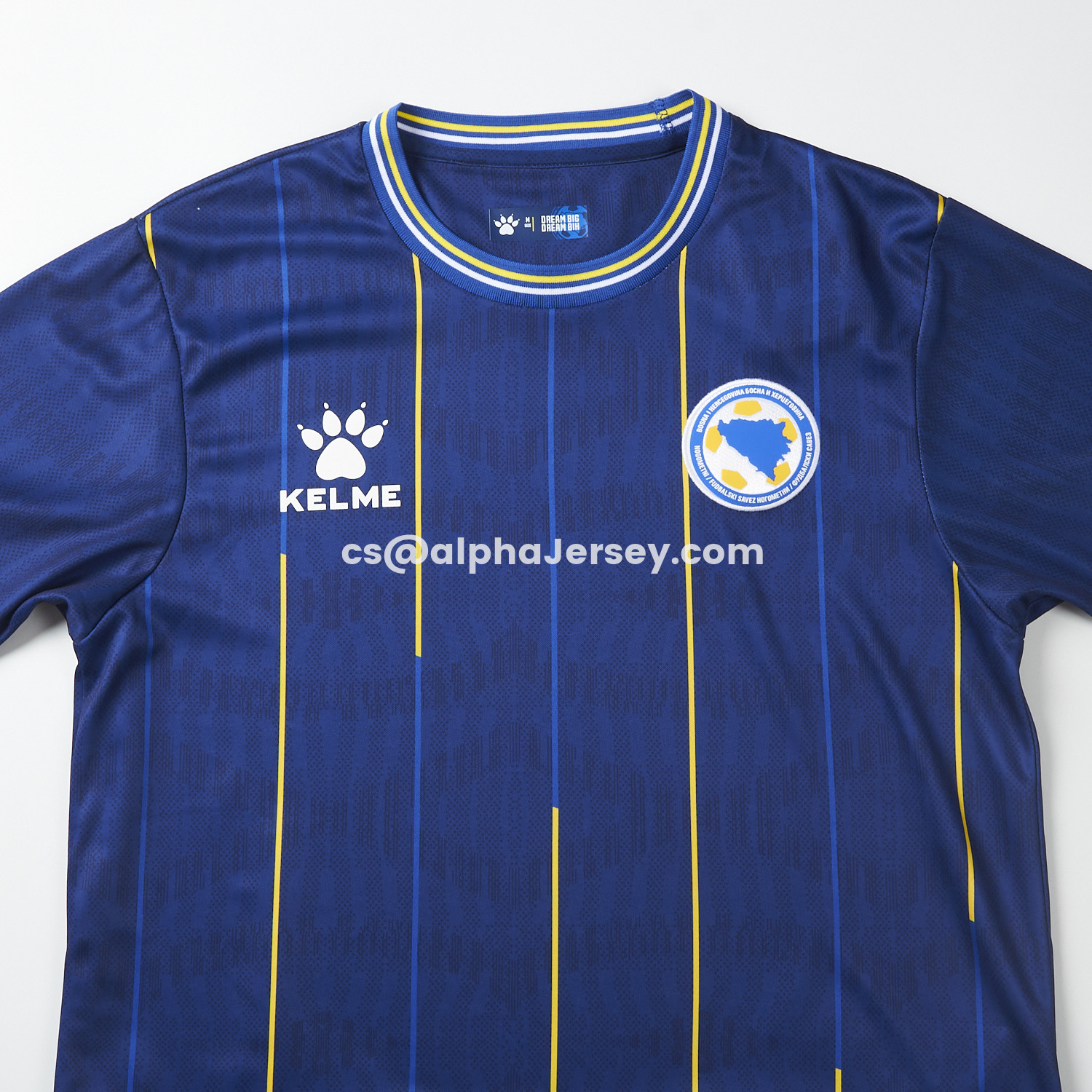 AJ-AlphaJersey-Bosnia and Herzegovina 2026 Home Blue Jersey - Fans Version