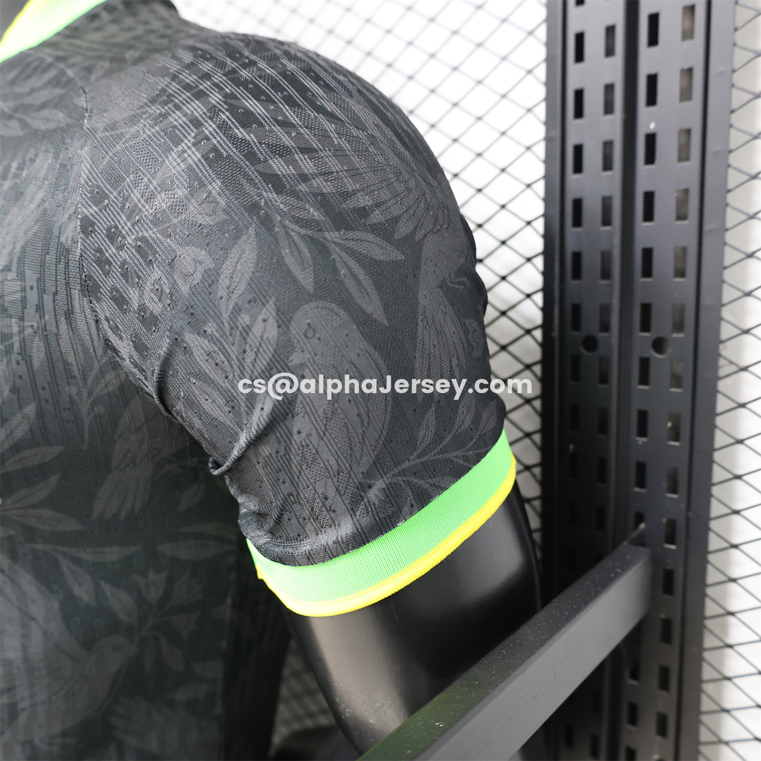 AJ-AlphaJersey-Brazil 2026 Black With Green Trim Brazilian Football Players Special Edition Jersey - Player Version