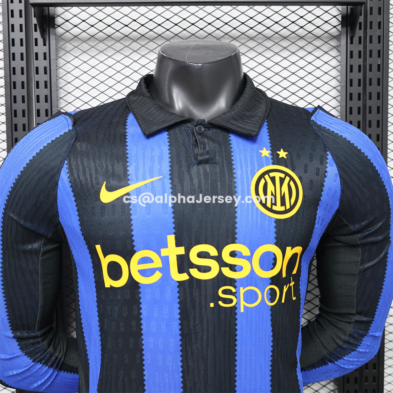 AJ-AlphaJersey-Inter Milan 26-27 Home Long Sleeves Jersey - Player Version