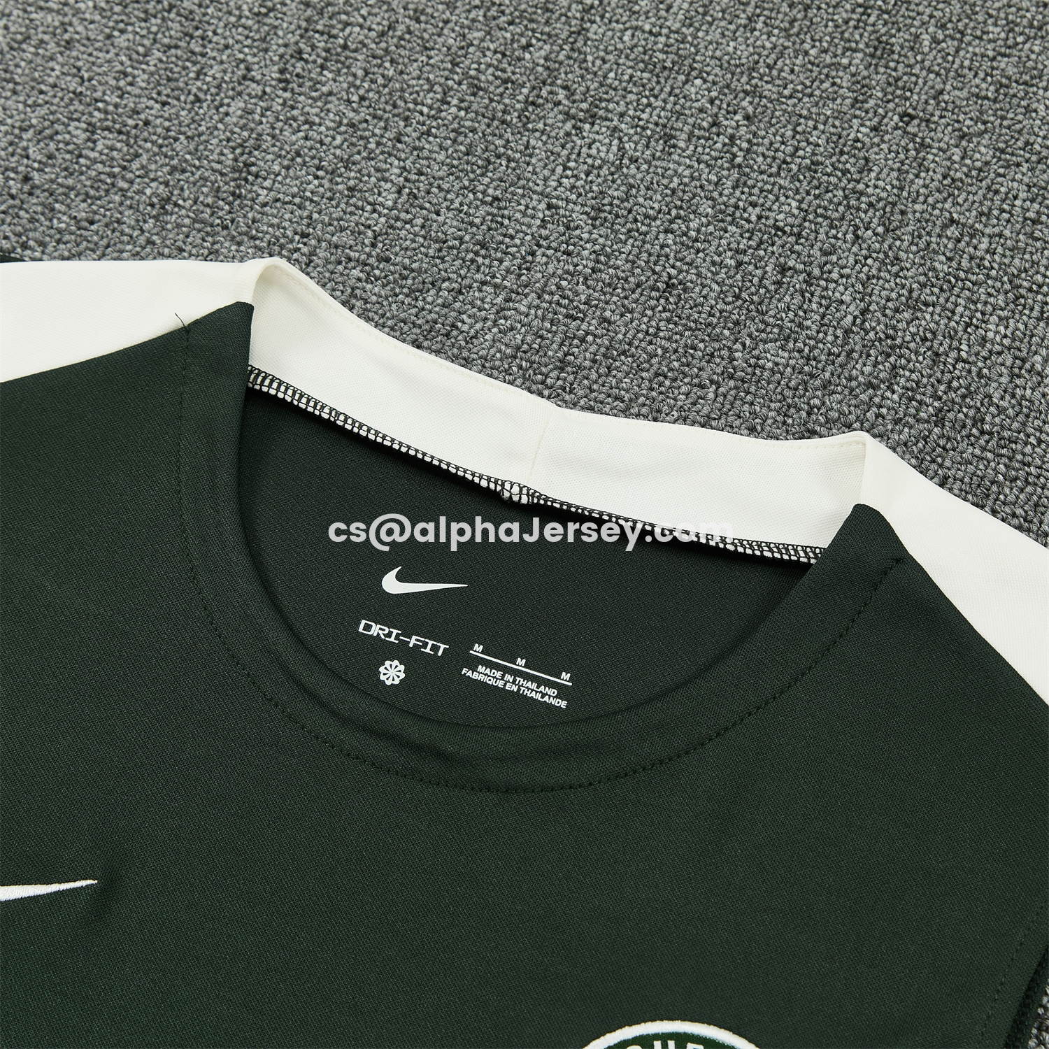 AJ-AlphaJersey-C.H.E.L.S.E.A 25-26 Vest Training Set - Dark Green With White Accents Top & Pants