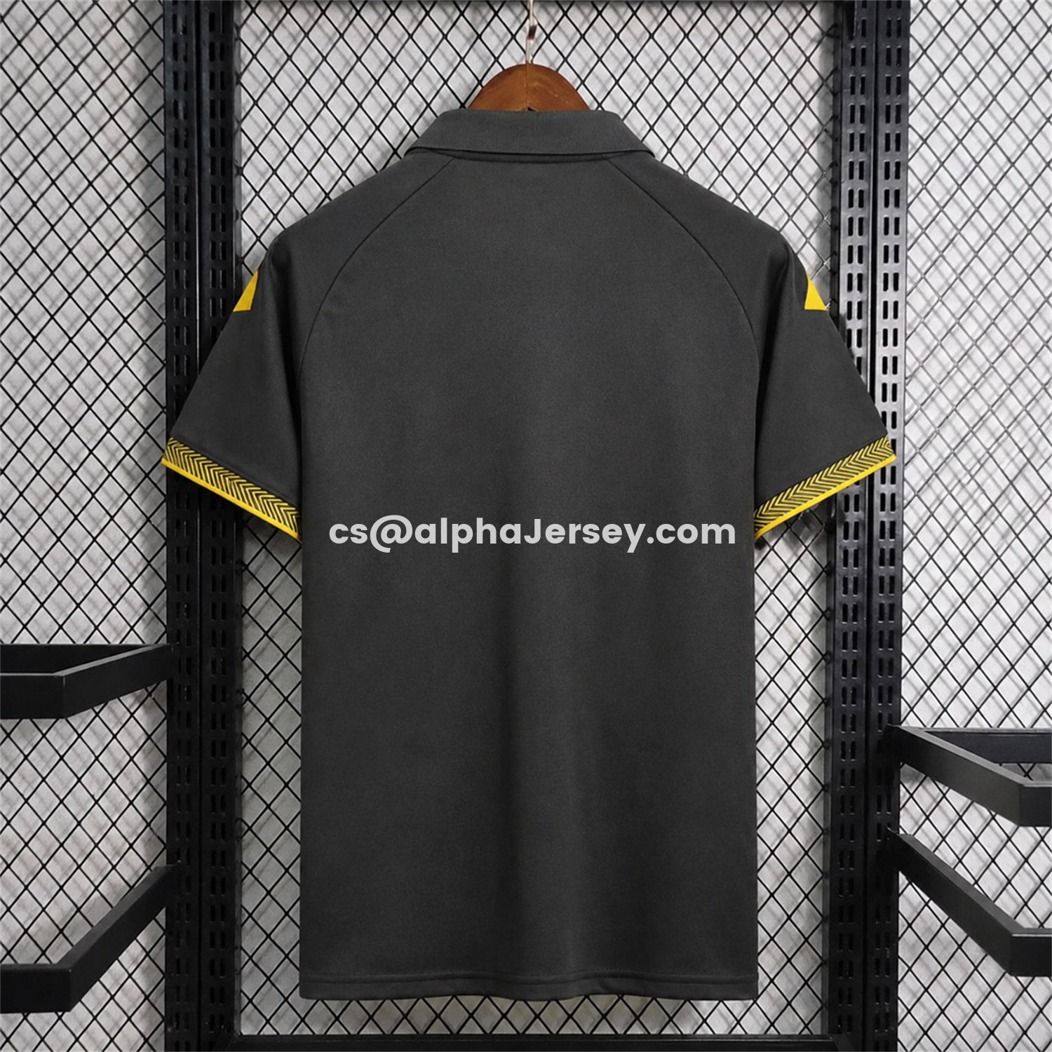 AJ-AlphaJersey-South Africa 2026 Black With Yellow Accents Special Jersey - Fans Version