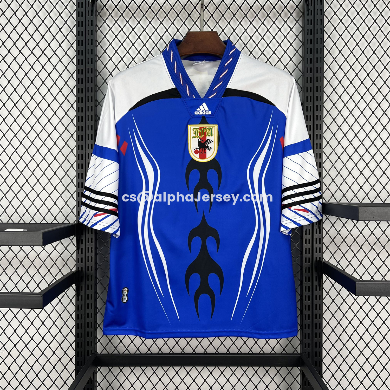 AJ-AlphaJersey-Japan 2026 Retro Style Blue Jersey - Fans Version