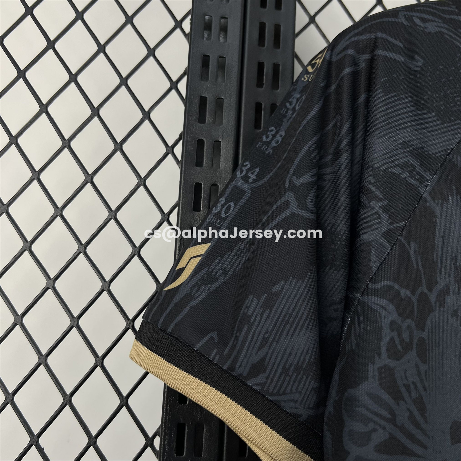 AJ-AlphaJersey-Turkey 2026 Black With Subtle Patterns Special Edition Jersey - Fans Version