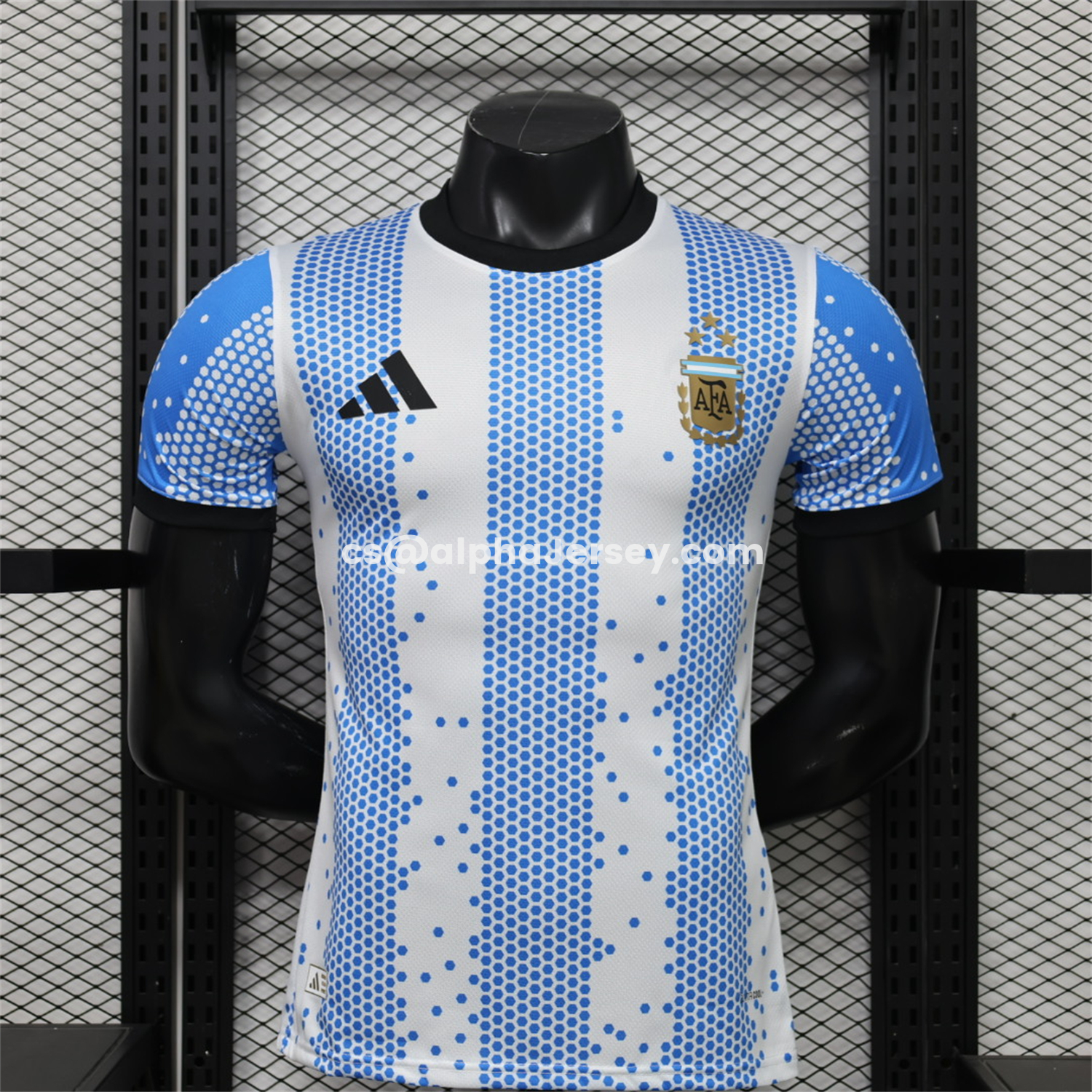AJ-AlphaJersey-Argentina 2026 Light Blue And White Stripes Special Jersey - Player Version