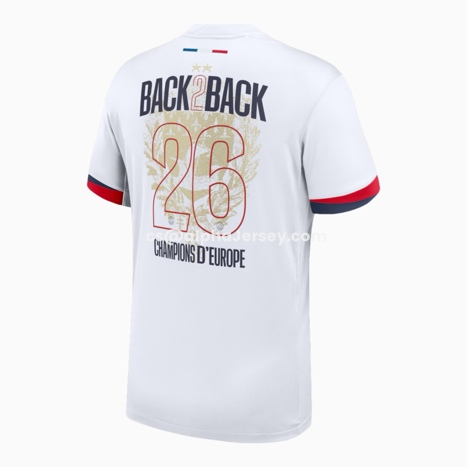 AJ-AlphaJersey-【Champion 26 Font】Paris Saint-Germain PSG 25-26 Away Jersey - Fans Version