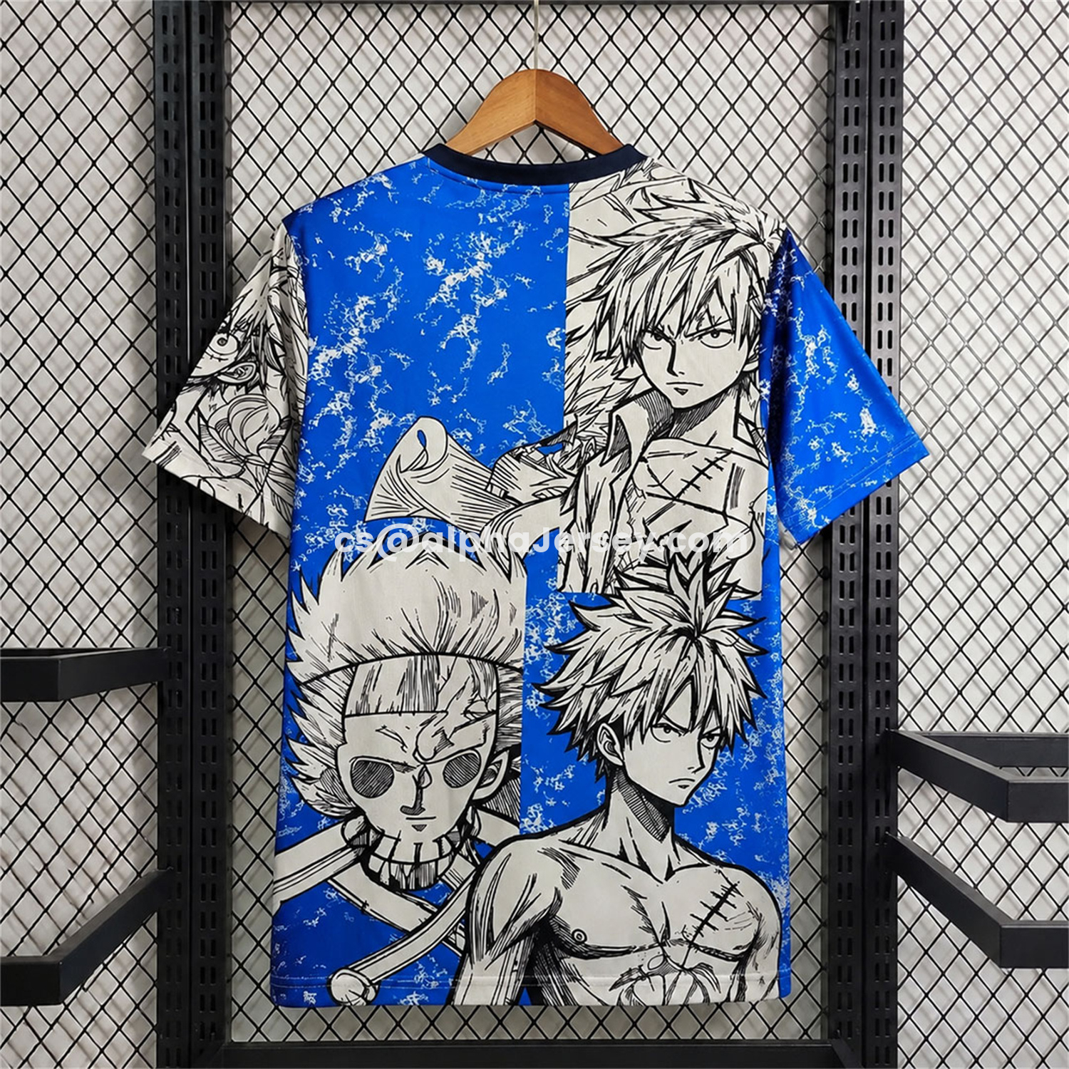 AJ-AlphaJersey-Japan 2026 Scar Luffy Blue White Special Jersey - Fans Version