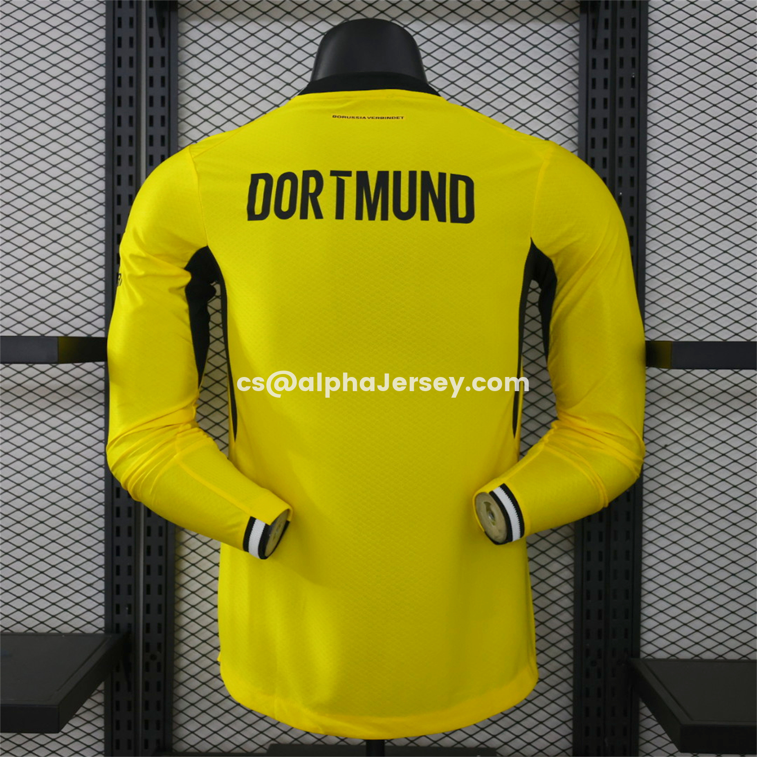 AJ-AlphaJersey-Dortmund 26-27 Home Long Sleeves Jersey - Player Version