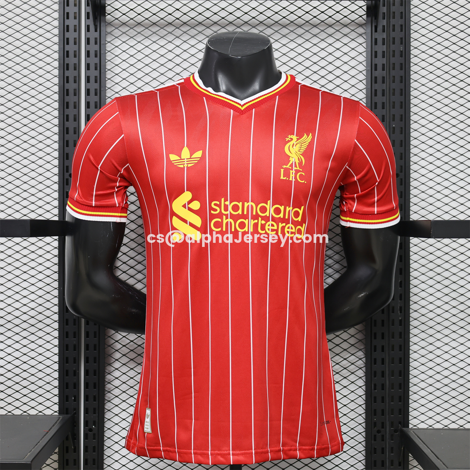 AJ-AlphaJersey-Liver.pool 26-27 Terrace Icon Retro Casual Style Red Jersey - Player Version