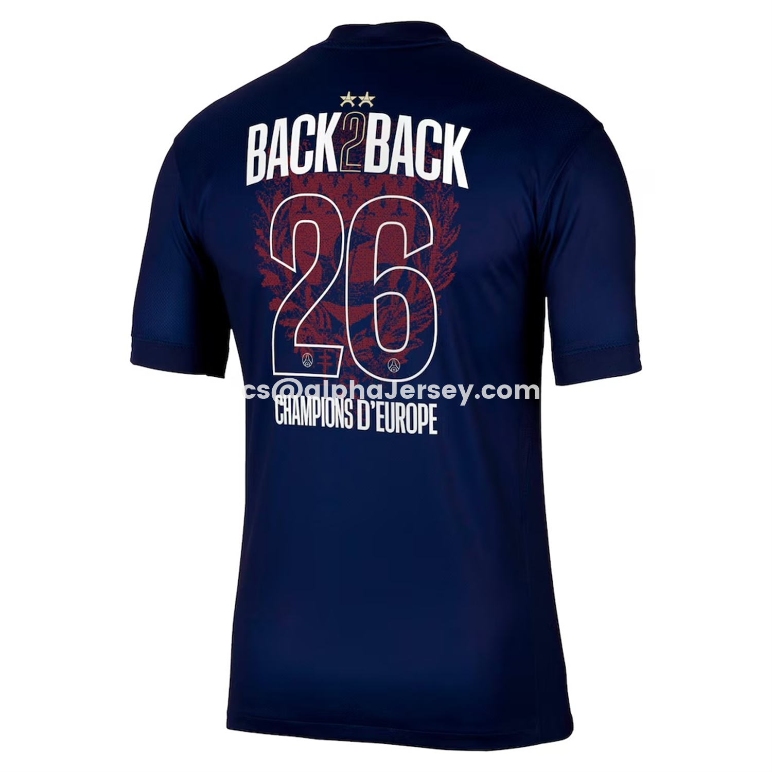 AJ-AlphaJersey-【Champion 26 Font】Paris Saint-Germain PSG 25-26 Home Jersey - Fans Version