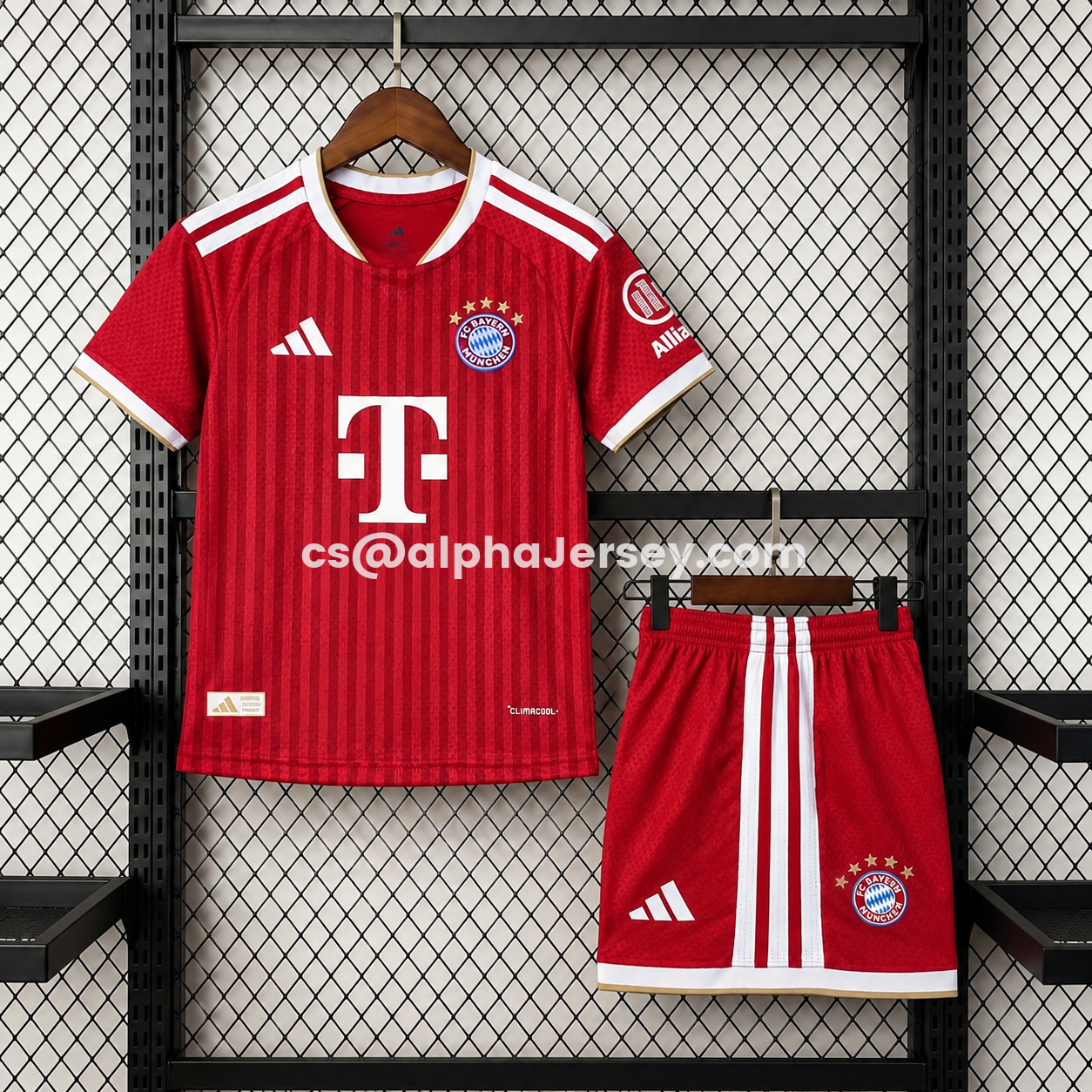 AJ-AlphaJersey-Bayern Munich 26-27 Home Kids Kit - Player Version