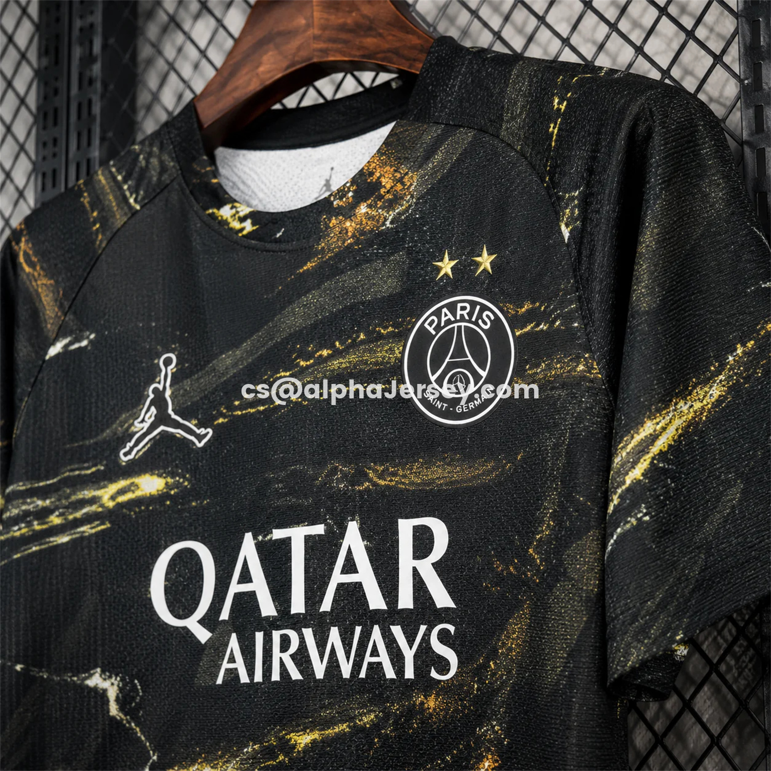AJ-AlphaJersey-【Champion 26 Font】Paris Saint-Germain PSG 25-26 Night Version Fifth Jersey - Fans Version