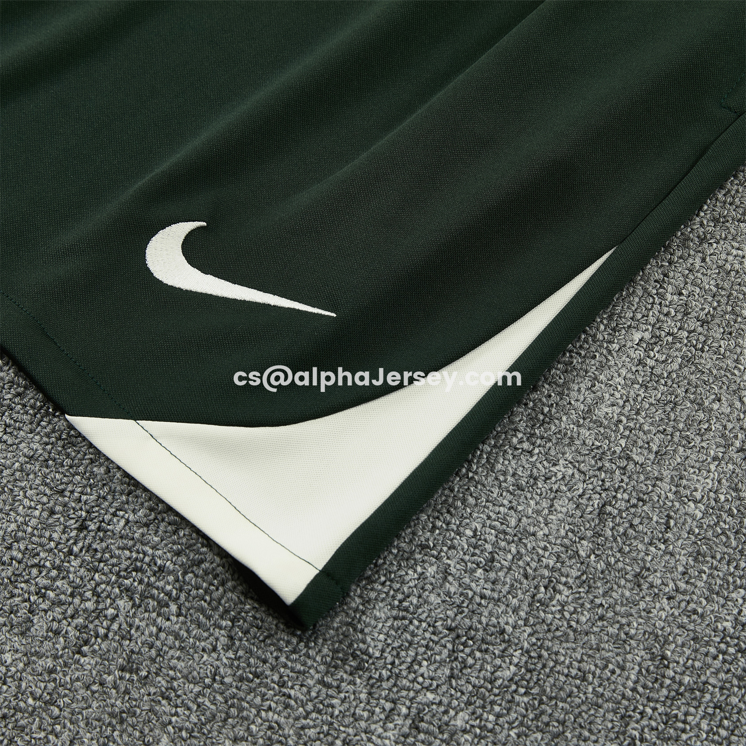AJ-AlphaJersey-C.H.E.L.S.E.A 25-26 Short-Sleeve Training Set - Dark Green With White Accents Top & Pants