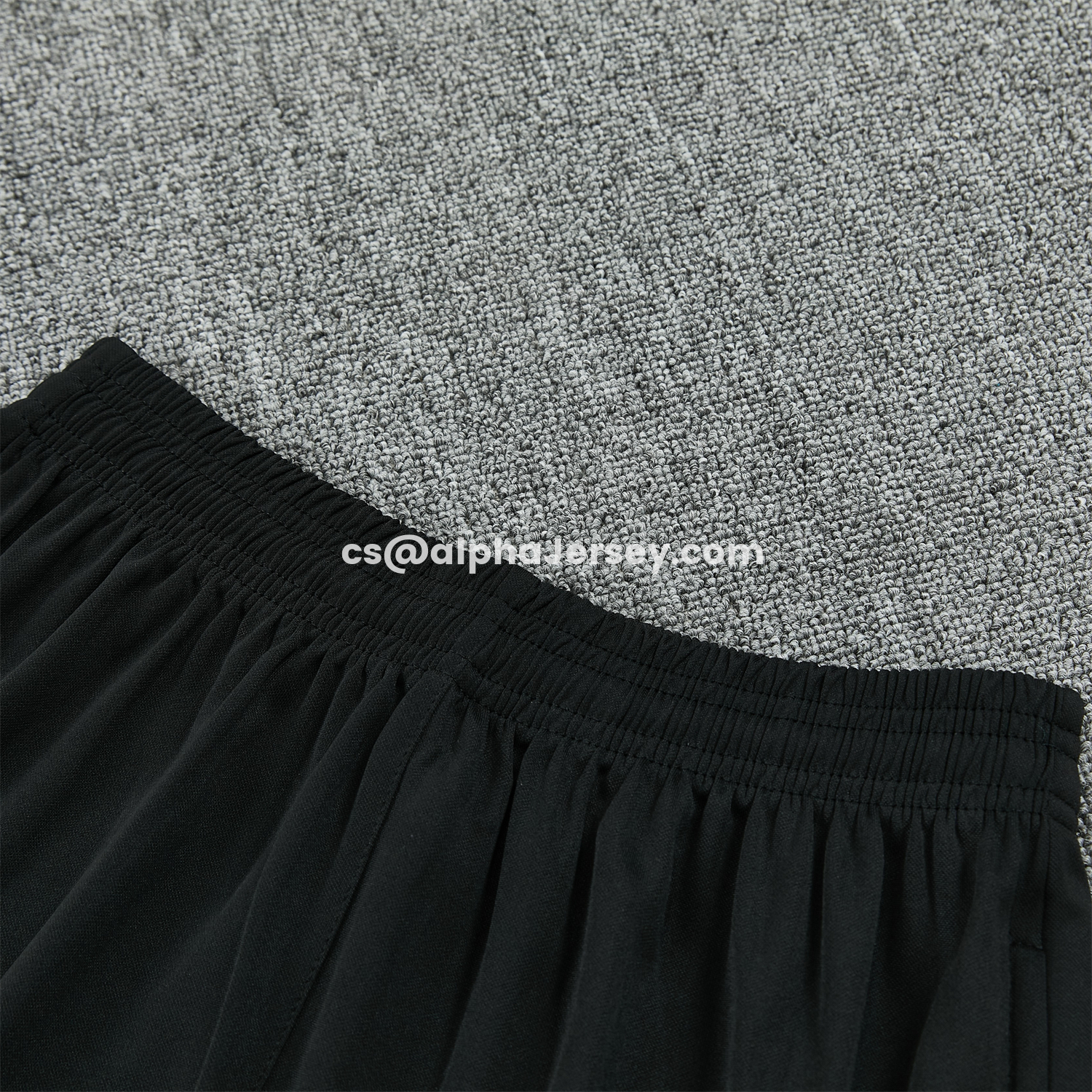 AJ-AlphaJersey-Inter Milan 25-26 Short-Sleeve Training Set - Black And Grey Top & Pants