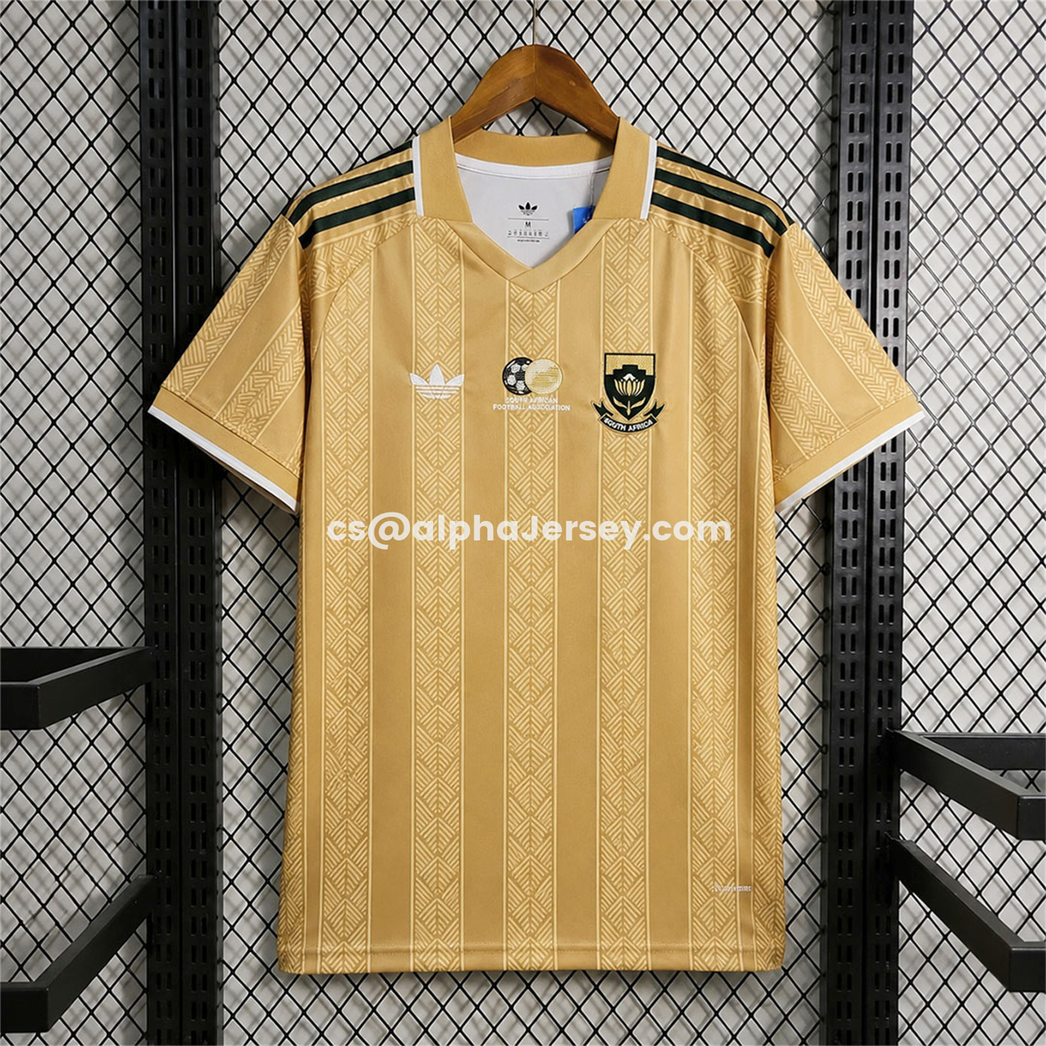 AJ-AlphaJersey-South Africa 2026 Gold Stripes Special Jersey - Fans Version