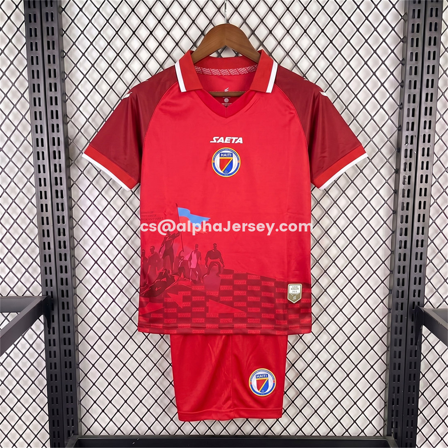 AJ-AlphaJersey-Haiti 2026 Third Kids Kit