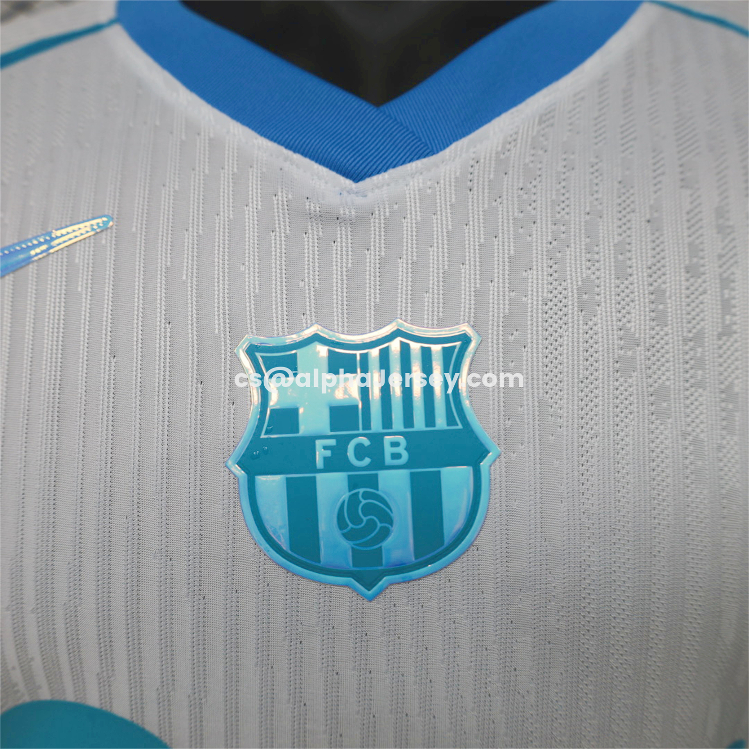 AJ-AlphaJersey-Barcelona 26-27 Blue White Special Jersey - Player Version