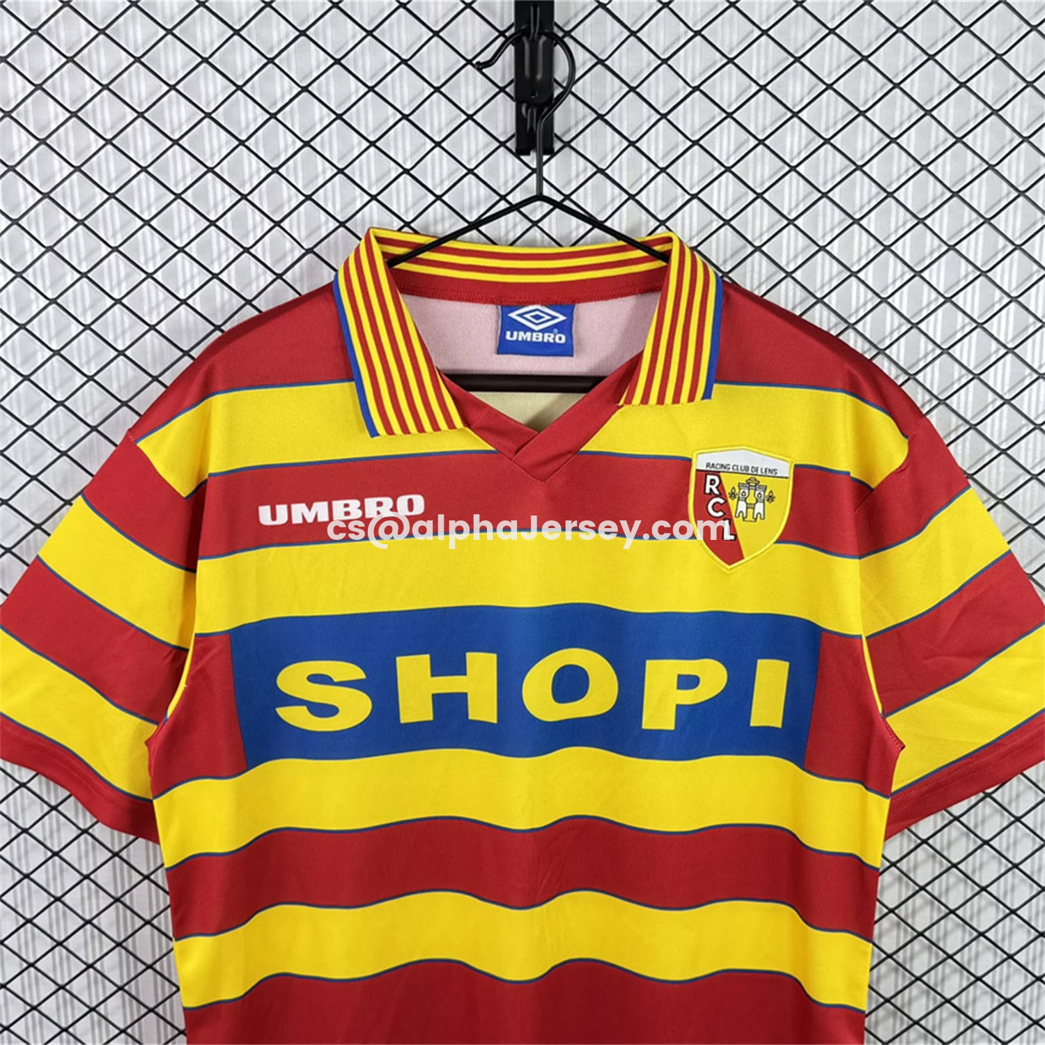 AJ-AlphaJersey-Retro RC Lens 1996-97 Home Jersey