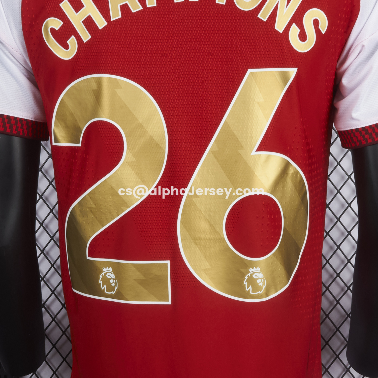 AJ-AlphaJersey-【Champion 26 Font】Arsenal 26-27 Home Jersey - Player Version