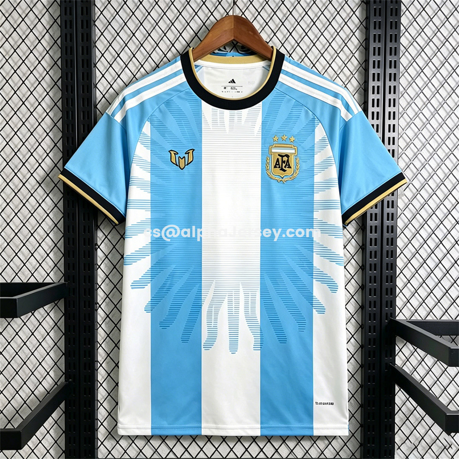 AJ-AlphaJersey-Argentina 2026 Blue White Vertical Stripes Special Jersey - Fans Version