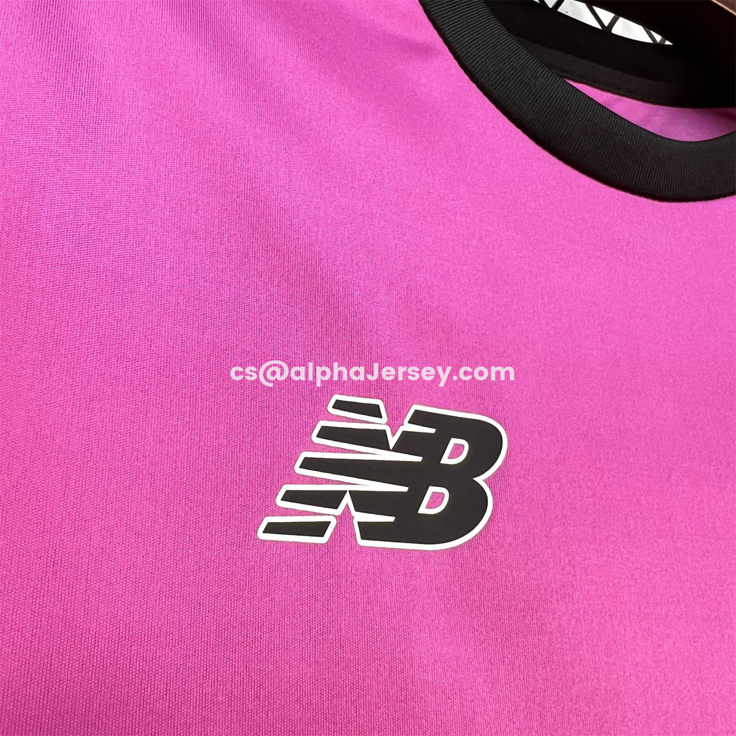 AJ-AlphaJersey-Porto 26-27 Bright Pink With Black Special Jersey - Fans Version