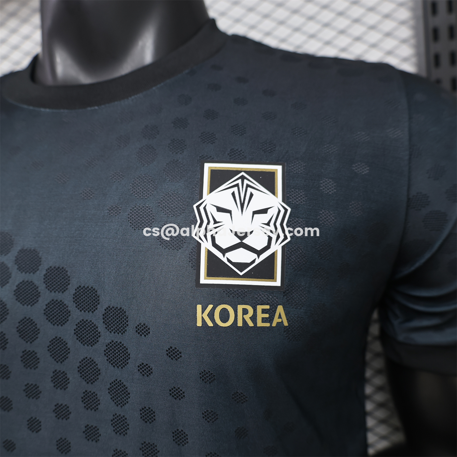 AJ-AlphaJersey-South Korea 26-27 Casual Style Black Jersey - Player Version