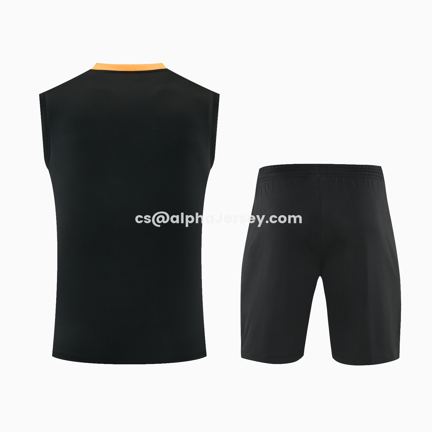 AJ-AlphaJersey-Inter Milan 25-26 Vest Training Set - Black And Grey Top & Pants