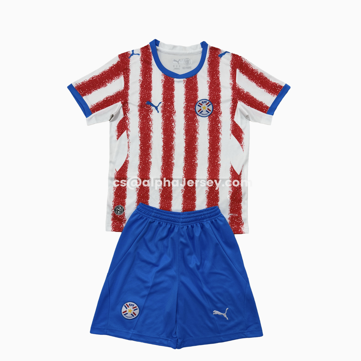 AJ-AlphaJersey-Paraguay 26-27 Home Men's Adult Jersey Set - Fans Version