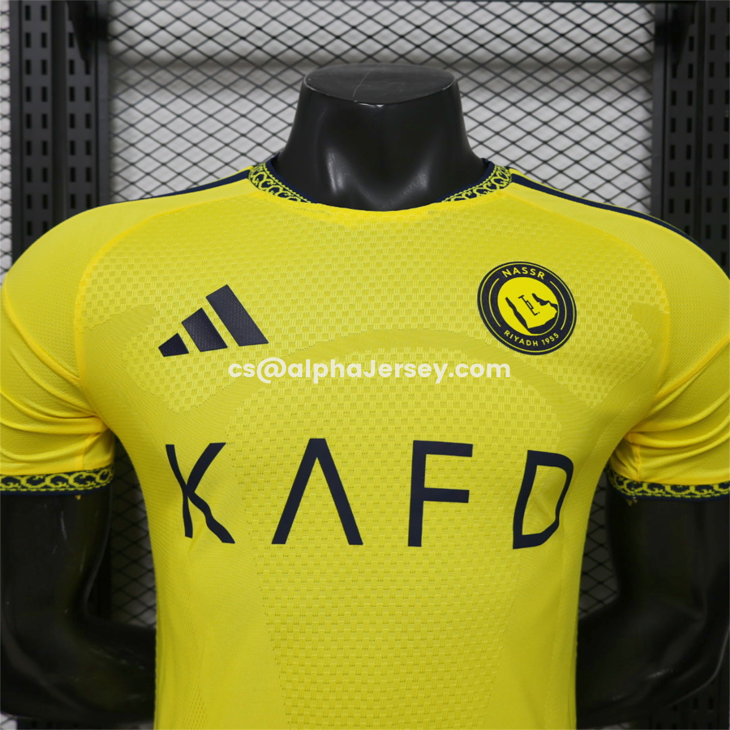 AJ-AlphaJersey-Al Nassr Riyadh Victory 26-27 Home Jersey With Sponsors - Player Version