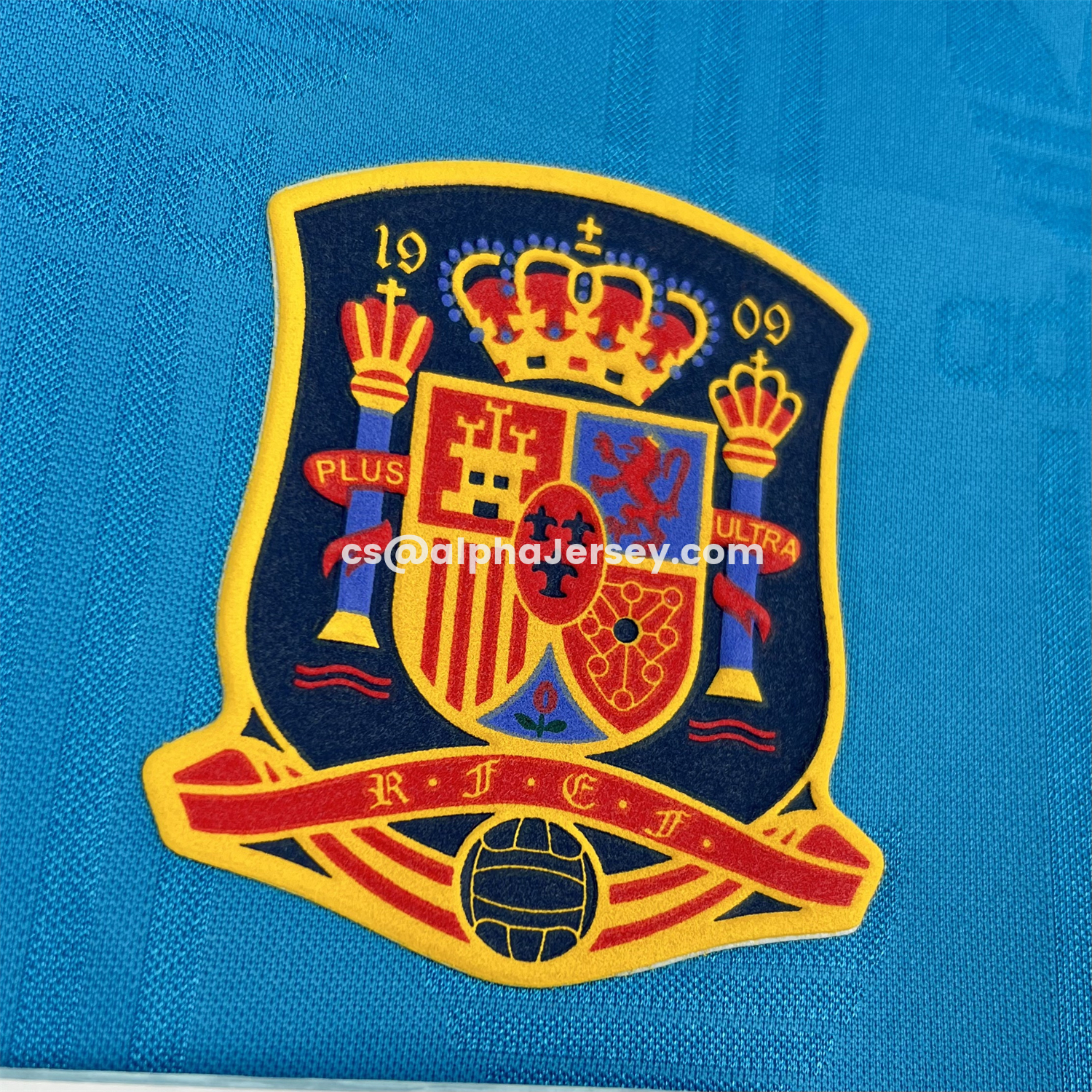 AJ-AlphaJersey-Spain 2026 Solid Blue With Red Trim Special Jersey - Fans Version
